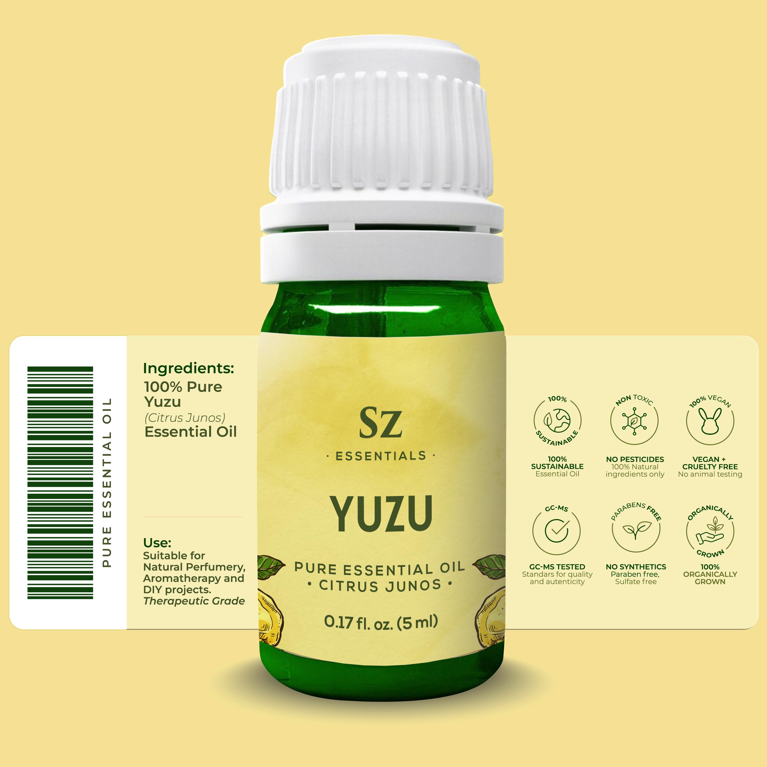 Amazon.com: Sz Essentials - Yuzu Essential Oil - Japan - 100% Pure